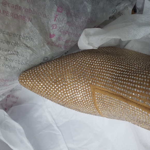 Tan Western Knee High Sexy Boots Studs & Stones - Picture 9 of 10